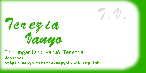 terezia vanyo business card