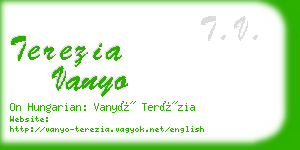 terezia vanyo business card